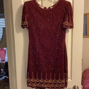 Burgandy After-five Dress